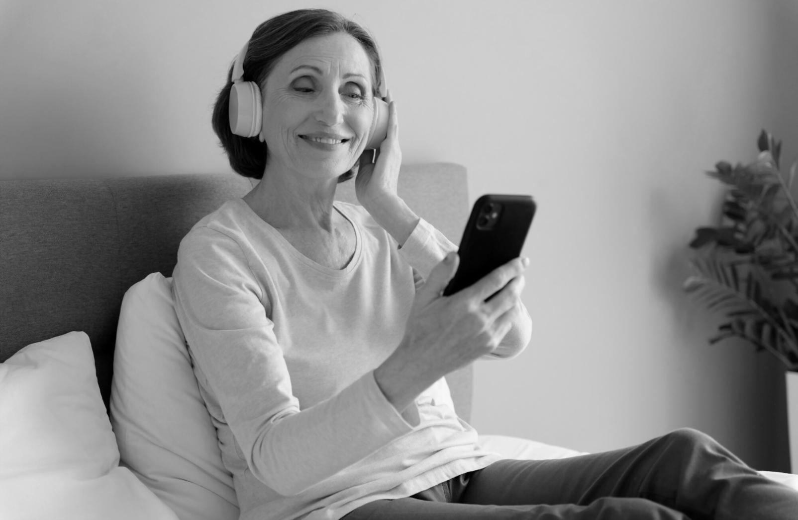 Testing setup showing multiple mobile devices running different versions of applications